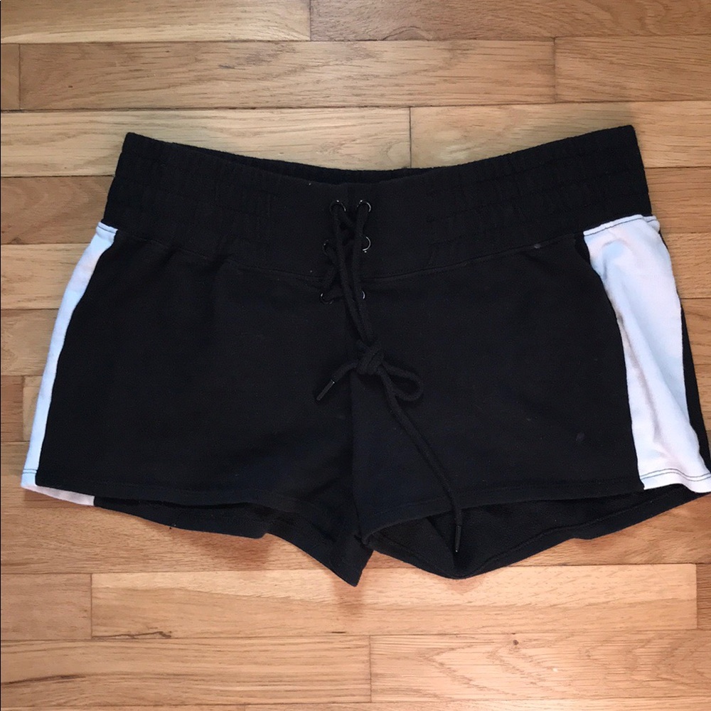 Demi Lovado Fabletics lace-up boxing shorts